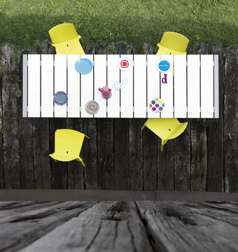 SUSHI SLATTED - Garden table by Kristalia - view 3