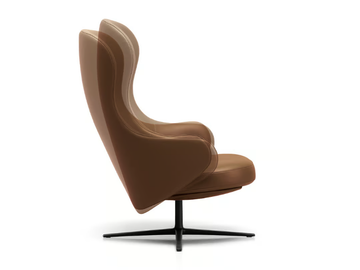 DUA RELAX - Swivel high-back armchair with 4-spoke base by Kristalia - view 2