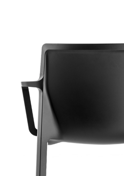 LP - Stackable polypropylene chair with armrests by Kristalia - view 3