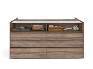 NOVEL ISLAND - Wooden chest of drawers with integrated handles by Kristalia - view 2