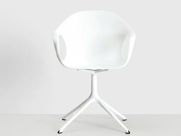 ELEPHANT - With 4-spoke base polyurethane chair with armrests by Kristalia - view 2