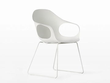 ELEPHANT - Sled base polyurethane chair with armrests by Kristalia - view 2