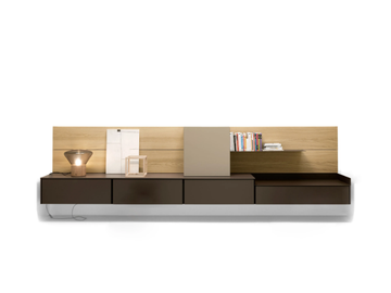 AVENUE - Wall-mounted wooden storage wall by Kristalia - view 2