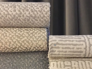 RESIDENT ESHU - Jacquard fabric with graphic pattern by L'Opificio - view 3