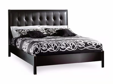 ZENO - Double bed with upholstered headboard by L'Origine - view 2