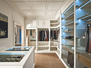 PROGETTA - Wooden boiserie / walk-in wardrobe by L'Origine - view 2