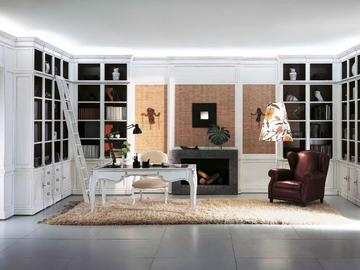 PROGETTA - Wooden boiserie / bookcase by L'Origine - view 2