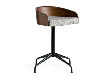 ARCHETIPO - Walnut stool by L'Ottocento - view 2