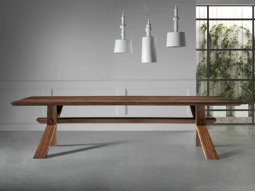 DECIMO - Custom walnut table by L'Ottocento - view 3