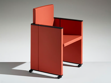 ON TIME - Folding training chair with writing tablet by LAMM - view 2