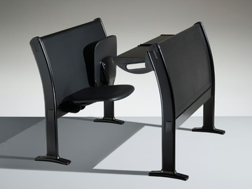Q3000 - Bench desk with integrated chairs by LAMM - view 2