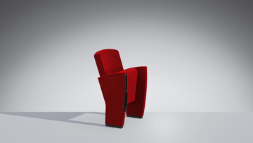 SIPARIO - Fabric auditorium seats with writing tablet by LAMM - view 3