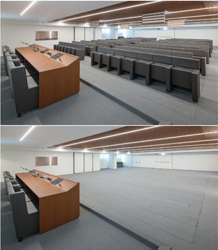 Hiding seating system - Automatic machine to move out seats by LAMM - view 3