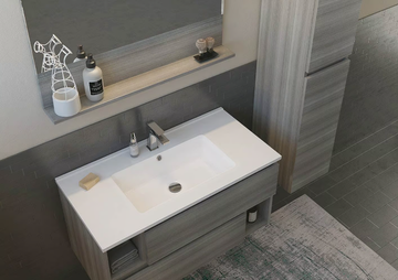 CITY 04 - Wall-mounted vanity unit with drawers by LEGNOBAGNO - view 3