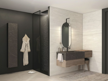 FREEDOM FL08 - Wall-mounted wooden vanity unit with mirror by LEGNOBAGNO - view 3