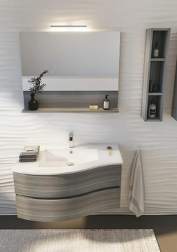 FLEX 05 - Wall-mounted vanity unit with drawers by LEGNOBAGNO - view 3