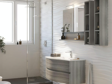 FLEX 05 - Wall-mounted vanity unit with drawers by LEGNOBAGNO - view 2