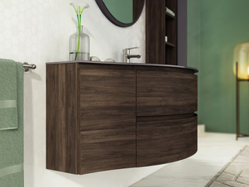 FREEDOM FC04 - Single wall-mounted HPL vanity unit with mirror by LEGNOBAGNO - view 3