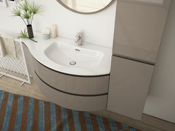 FREEDOM FC06 - Single wall-mounted HPL vanity unit with cabinets by LEGNOBAGNO - view 3