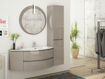 FREEDOM FC06 - Single wall-mounted HPL vanity unit with cabinets by LEGNOBAGNO - view 2