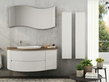 FREEDOM FC09 - Vanity unit with mirror by LEGNOBAGNO - view 2