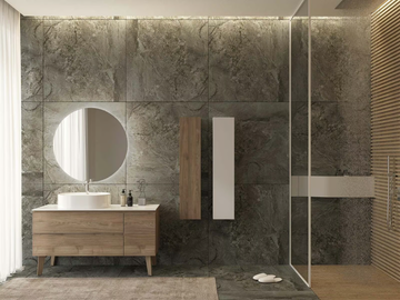 FREEDOM FL01 - Wooden vanity unit with mirror by LEGNOBAGNO - view 3