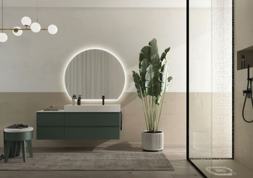 FREEDOM FL12 - Wall-mounted wooden vanity unit with mirror by LEGNOBAGNO - view 3