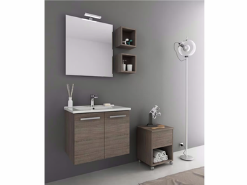 HARLEM H1 - Wall-mounted vanity unit with doors by LEGNOBAGNO - view 2