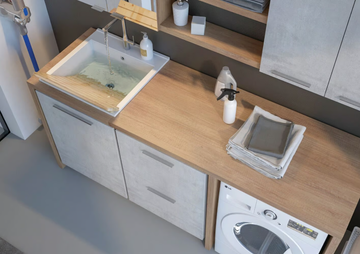 URBAN LAUNDRY 06 - Laundry room cabinet with sink by LEGNOBAGNO - view 3