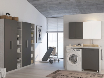URBAN LAUNDRY 07 - Sectional wooden laundry room cabinet by LEGNOBAGNO - view 2