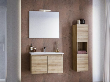 SOFT 01 - Wall-mounted vanity unit with doors by LEGNOBAGNO - view 2