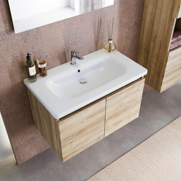 SOFT 01 - Wall-mounted vanity unit with doors by LEGNOBAGNO - view 3