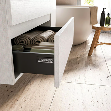 SOFT 03 - Wall-mounted vanity unit with drawers by LEGNOBAGNO - view 3