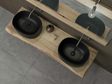 LIFE 05 - Double washbasin countertop by LEGNOBAGNO - view 2
