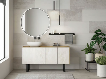 LIFE 07 - Floor-standing single vanity unit with doors by LEGNOBAGNO - view 2