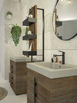 LIFE 09 - Floor-standing double vanity unit with drawers by LEGNOBAGNO - view 3