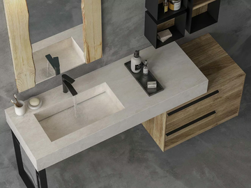 LIFE 10 - Floor-standing single vanity unit with drawers by LEGNOBAGNO - view 3