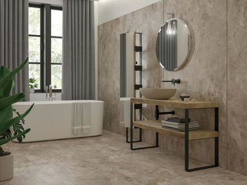 LIFE 11 - Floor-standing single vanity unit with cabinets by LEGNOBAGNO - view 2
