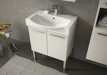 MANHATTAN M1 - Single vanity unit with doors by LEGNOBAGNO - view 3