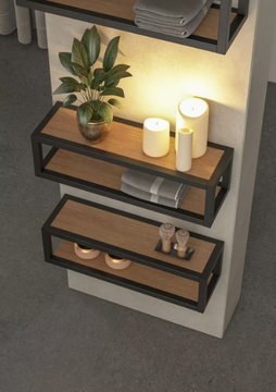 URBAN COMPONIBILE 01 - Wall-mounted sectional wooden vanity unit by LEGNOBAGNO - view 3