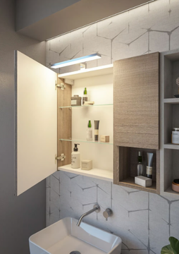 URBAN COMPONIBILE 12 - Wall-mounted vanity unit with drawers by LEGNOBAGNO - view 3