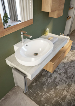 URBAN COMPONIBILE 02 - Wall-mounted sectional vanity unit by LEGNOBAGNO - view 3