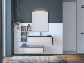URBAN COMPONIBILE 03 - Wall-mounted sectional wooden vanity unit by LEGNOBAGNO - view 2