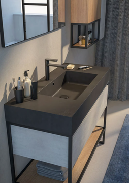 URBAN STRUTTURA 05 - Floor-standing oak vanity unit with drawers by LEGNOBAGNO - view 3