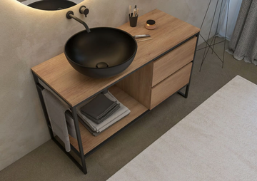URBAN STRUTTURA 03 - Floor-standing oak vanity unit by LEGNOBAGNO - view 3