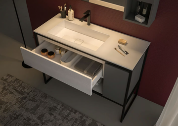 URBAN STRUTTURA 02 - Floor-standing oak vanity unit by LEGNOBAGNO - view 3