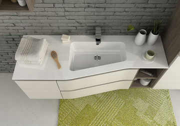 URBAN COMPONIBILE 10 - Wall-mounted vanity unit by LEGNOBAGNO - view 3