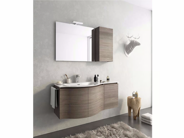 URBAN COMPONIBILE 09 - Wall-mounted vanity unit with doors by LEGNOBAGNO - view 2