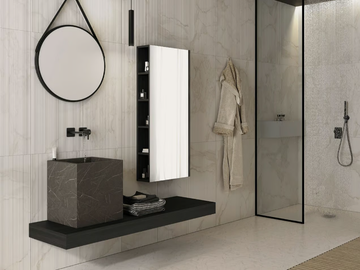 FREEDOM FL06 - Single HPL console sink with cabinets by LEGNOBAGNO - view 2
