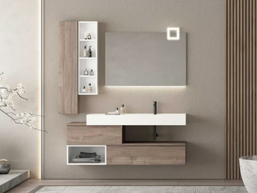 FREEDOM FL18 - Wall-mounted wooden vanity unit with cabinets by LEGNOBAGNO - view 2